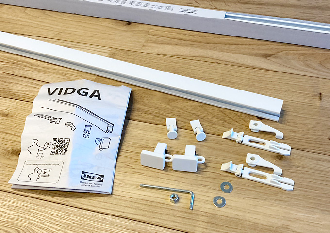 【ナチュラルなリネンカーテン】イケアのDYTAGとレールVIDGAの取り付け方（IKEA）