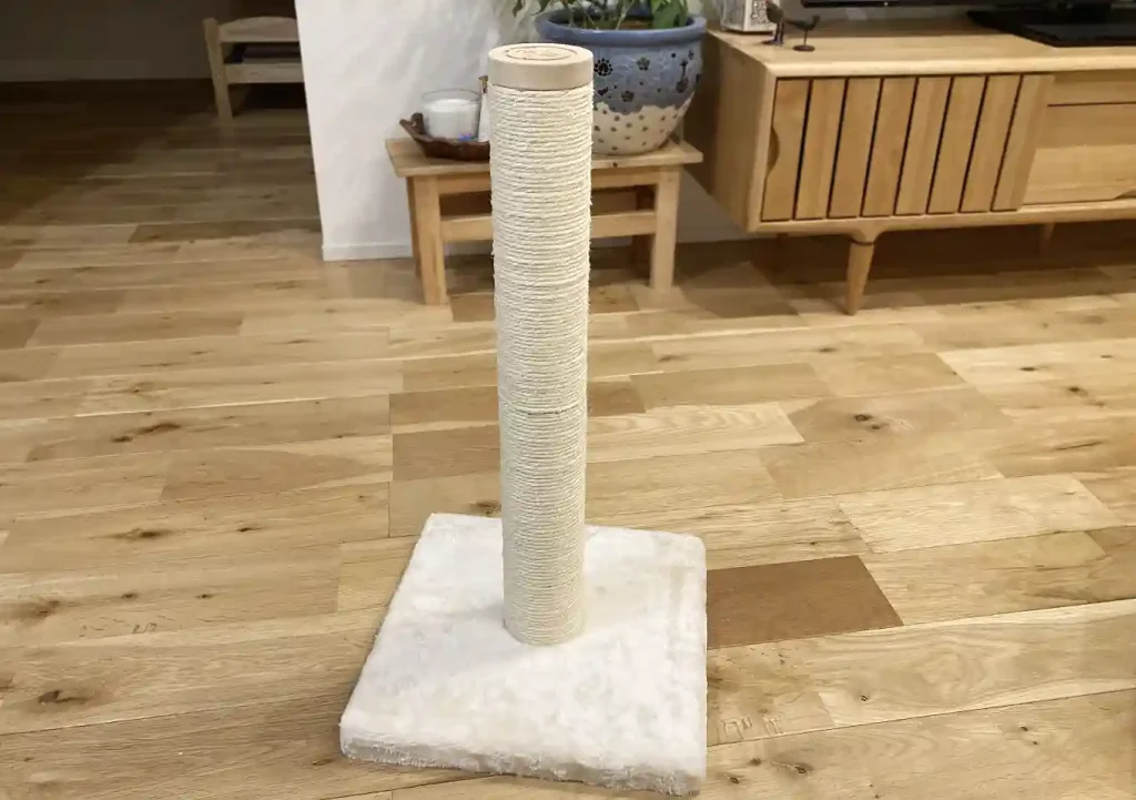 猫壱・バリバリつめとぎポール(インプレ口コミ)/使ってみた感想/猫用スタンド型/シンプルで丈夫/高さ