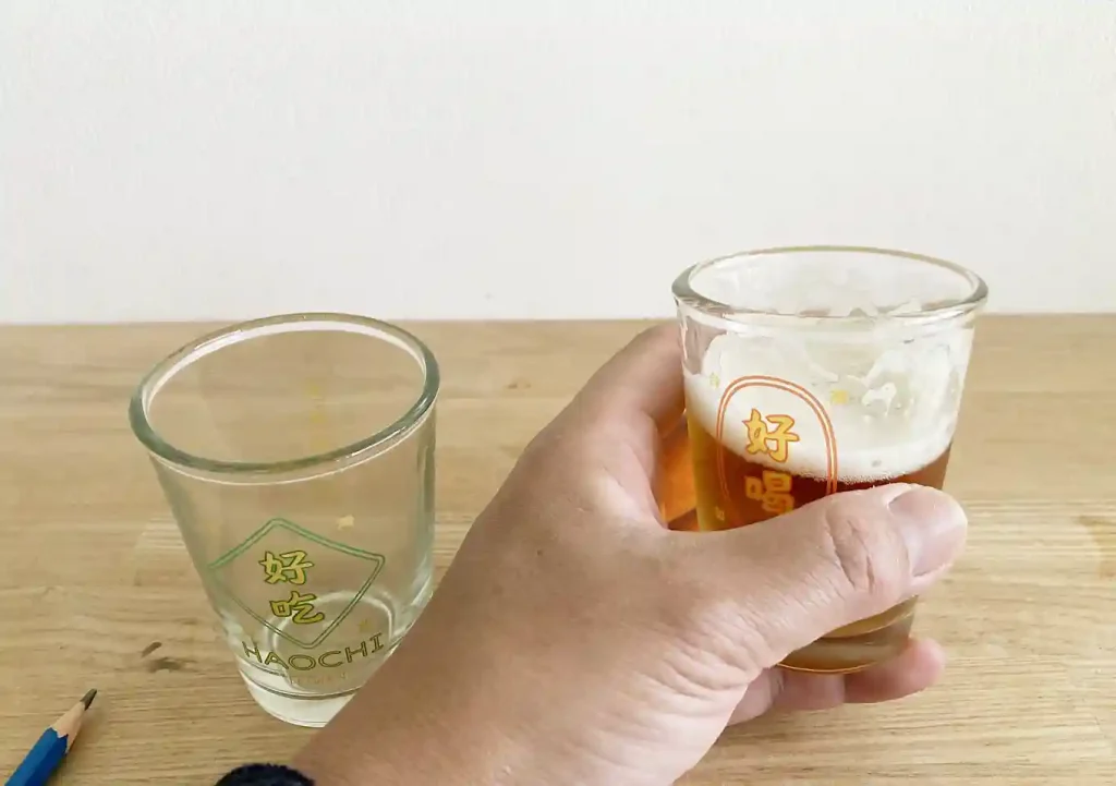 「台湾ビールグラス」国内販売取扱東京・日本橋コレド室町の「FUJIN TREE（富錦樹）」で購入。好喝・好吃